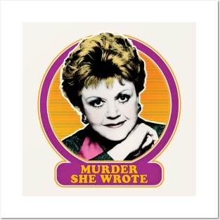 Murder She Wrote / 80s Retro TV Design Posters and Art